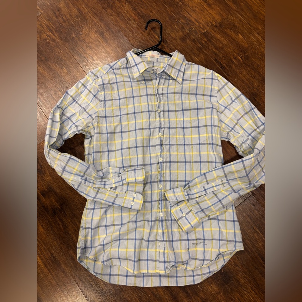 Gant Blue and Yellow Casual Button Down Shirt